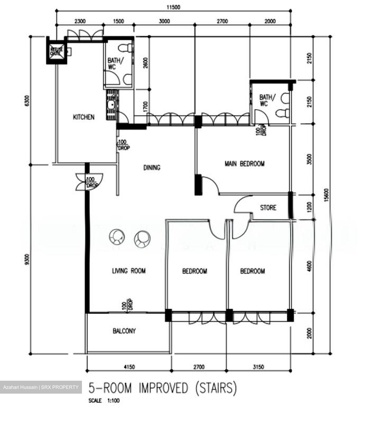 Blk 155 Chong Pang Vista (Yishun), HDB 5 Rooms #537415991
